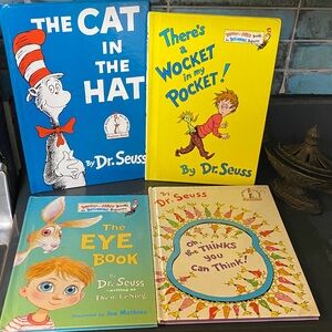 4- VINTAGE- Dr. Seuss Children's Book Set